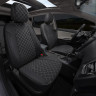 Авточехлы HAVAL F7/F7X с 2019- (Ромб) чер+белая отстрочка Авточехлы HAVAL F7/F7X с 2019- (Ромб) чер+белая отстрочка