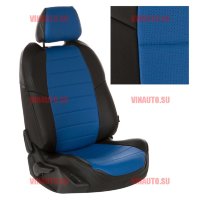 Авточехлы HYUNDAI-Solaris II (40/60) Sd /KIA-Rio IV/X-Line 2017- (Аригон) чер+синий