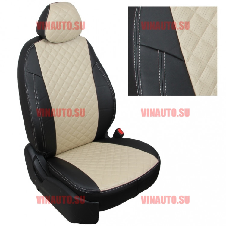 Авточехлы HYUNDAI- Elantra V (MD) 2011-2015 (Ромб) чер+беж Авточехлы HYUNDAI- Elantra V (MD) 2011-2015 (Ромб) чер+беж