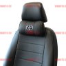 Автомобильные подушки для шеи TOYOTA надпись серая (Аригон) чер+чер Автомобильные подушки для шеи TOYOTA надпись серая (Аригон) чер+чер
