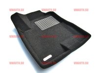 Коврики салона текст.Nissan Teana I 2002-2007 LINER 3D Lux с бортиком серые/STR7400130