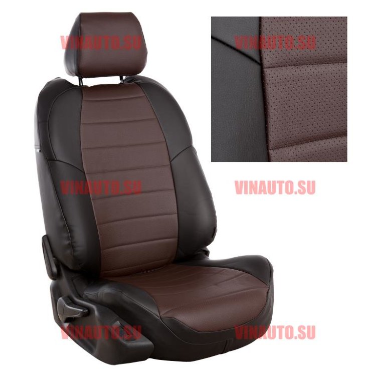 Авточехлы VW- Tiguan (со столиками) 2007-2016 (Аригон) чер+шоколад Авточехлы VW- Tiguan (со столиками) 2007-2016 (Аригон) чер+шоколад