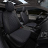 Авточехлы TOYOTA-Corolla с 13 (Ромб) чер+синяя строчка Авточехлы TOYOTA-Corolla с 13 (Ромб) чер+синяя строчка