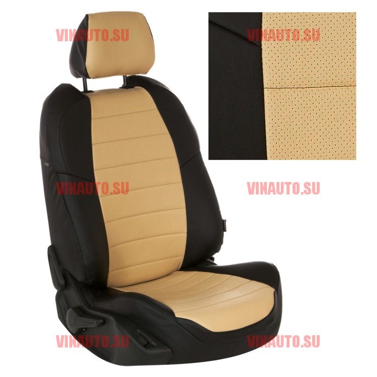 Авточехлы TOYOTA-RAV-4 с 06-13 (Аригон) чер+беж Авточехлы TOYOTA-RAV-4 с 06-13 (Аригон) чер+беж