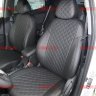 Авточехлы HYUNDAI-Solaris I sd/KIA-Rio III sd 40/60 2011- (Ромб) чер+чер