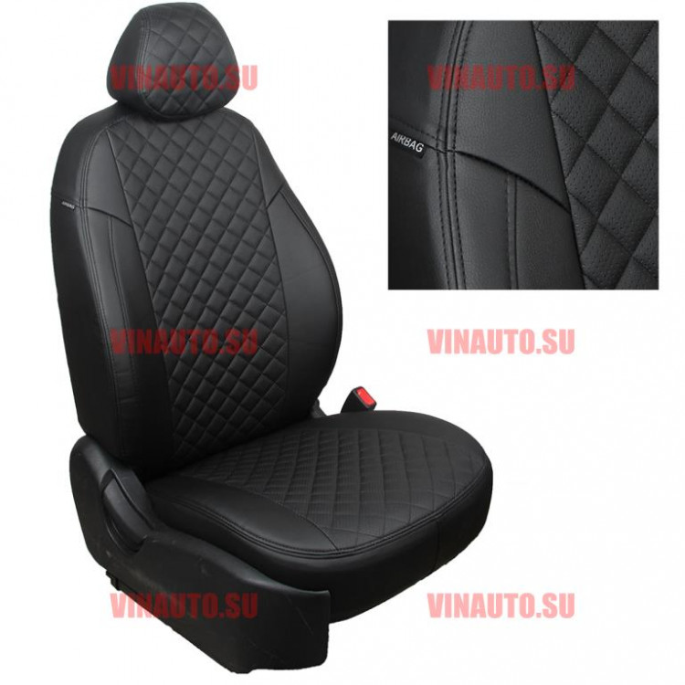 Авточехлы HAVAL H6 с 2014- (Ромб) чер+чер Авточехлы HAVAL H6 с 2014- (Ромб) чер+чер