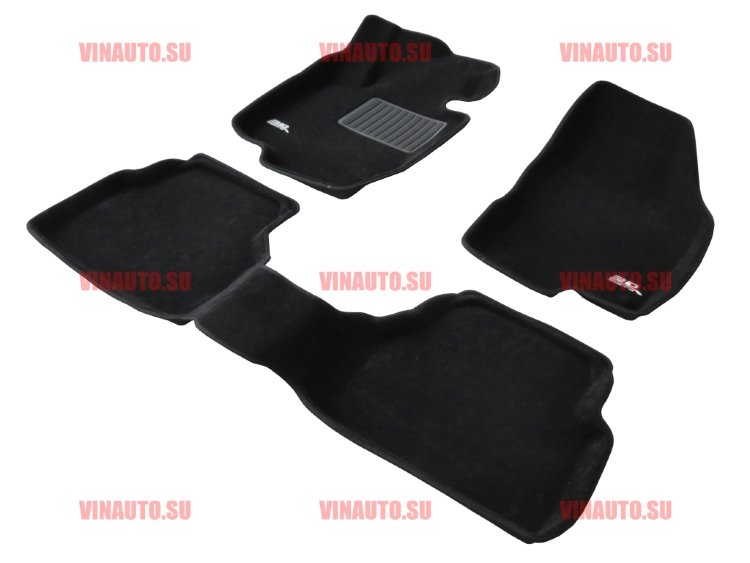 Коврики салона текст.VW Tiguan 2011-2016 LINER 3D Lux с бортиком черные/ST7400485