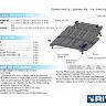 Rival/Защита картера и КПП Infiniti QX60 2013-2020/Nissan Murano 2016-/Pathfinder 2014-2017/11124152