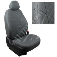 Авточехлы HYUNDAI- Creta 2016-2021 (Ромб) сер+сер Авточехлы HYUNDAI- Creta 2016-2021 (Ромб) сер+сер