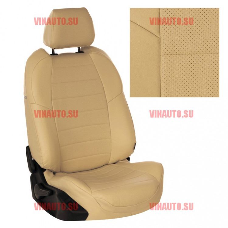 Авточехлы KIA-Soul с 2014- (Аригон) беж+беж Авточехлы KIA-Soul с 2014- (Аригон) беж+беж